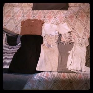 Tanks and tee shirt and a pair of shorts